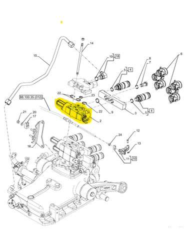 distributore idraulico New Holland cod 84285895
