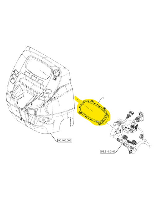 quadro strumenti New Holland cod 48155996