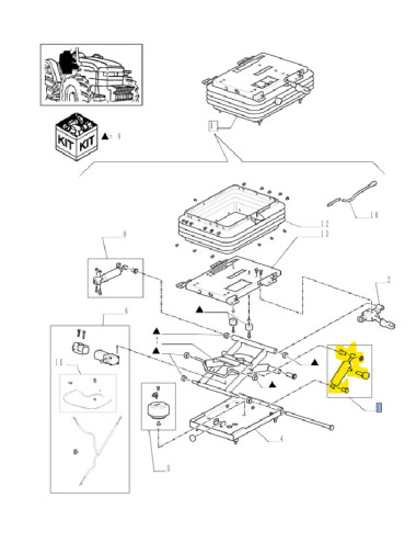 kit sospensione sedile New Holland cod 86502151