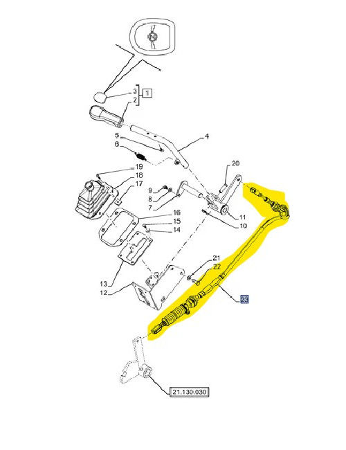 cavo inversore New Holland cod 51604324