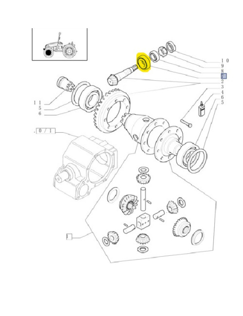 cuscinetto assale anteriore New Holland cod 9975272