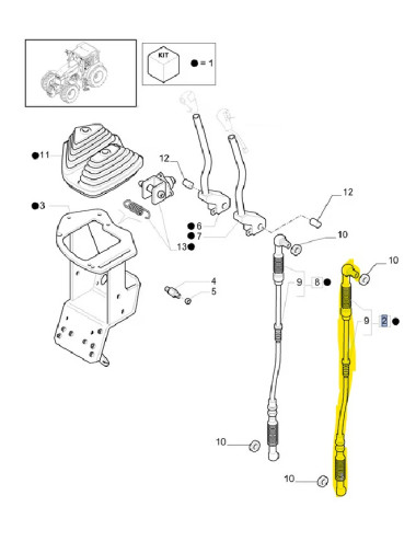 cavo comando New Holland cod 82036116