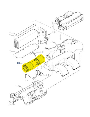 Ventola condizionatore New Holland cod 1-34-784-252 Ventola condizionatore New Holland cod 1-34-784-252