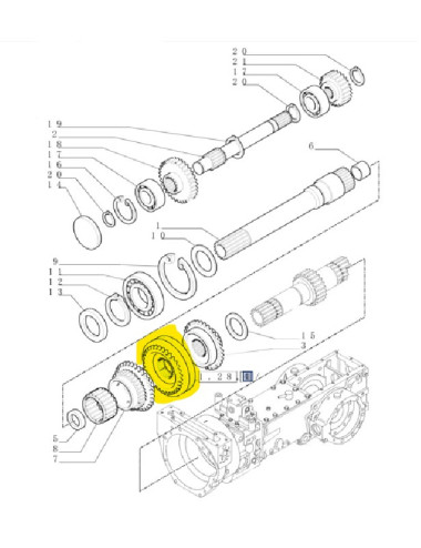 Sincronizzatore inversore New Holland -cod 9976132