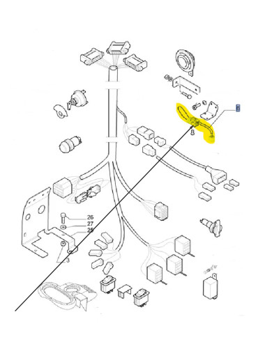Deviatore luci New Holland - cod 9975384