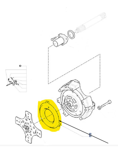 Anello spingidisco frizione New Holland - cod  5196792