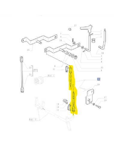 Cavo comando superriduttore New Holland -  cod 87351308