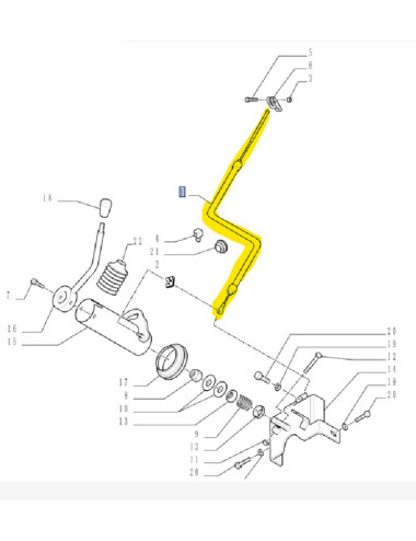 Comando acceleratore New Holland - cod 84184869