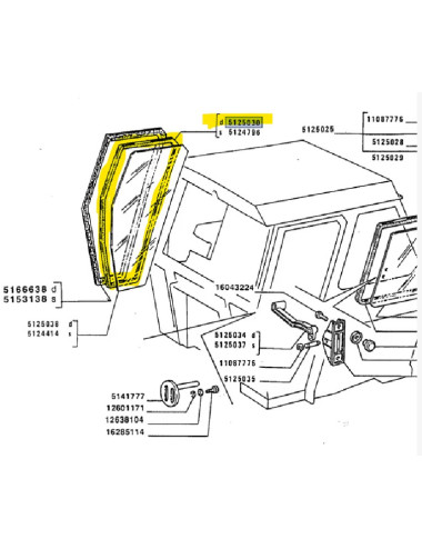 guarnizione gomma New Holland cod 91845587