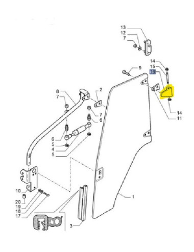 cerniera porta New Holland cod 87734173