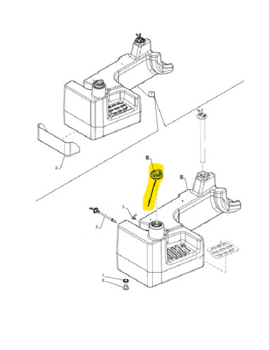 Tappo serbatoio carburante New Holland cod 47363129