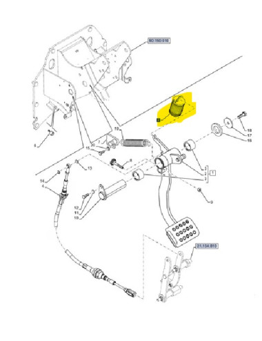 molla di tensione frizione New Holland cod 84575813