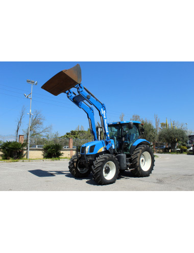 trattore usato New Holland T6070 con caricatore 760TL