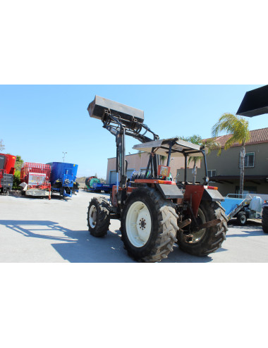 trattore usato fiat 80-66dt con caricatore Sigma mod.Grifone