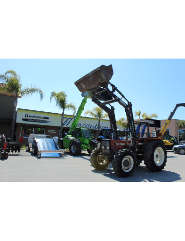 trattore usato fiat 80-66dt con caricatore Sigma mod.Grifone