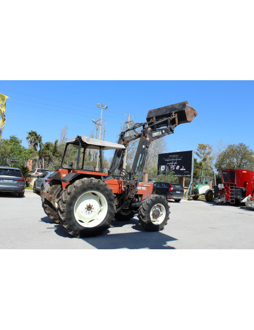 trattore usato fiat 80-66dt con caricatore Sigma mod.Grifone