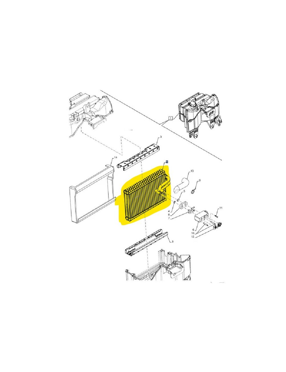 evaporatore clima New Holland cod 51622892