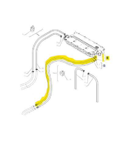 tubo flessibile aria condizionata New Holland cod 84519357
