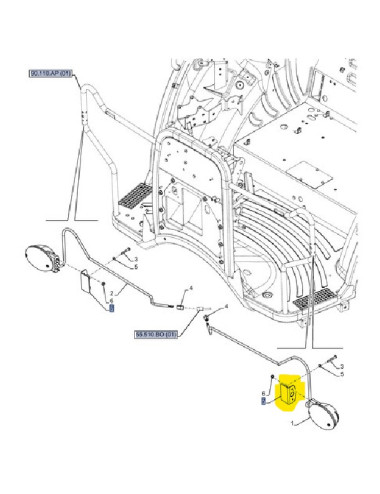 staffa supporto indicatore di direzione New Holland cod 87739076