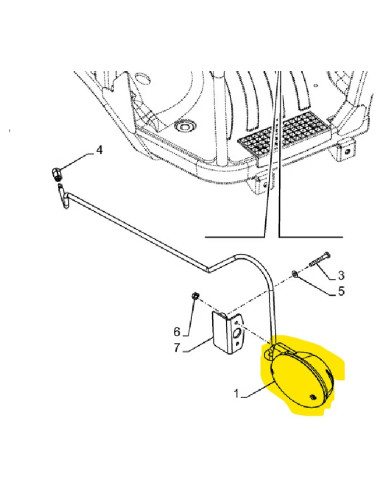 lampada di direzione sinistra New Holland cod 84516981