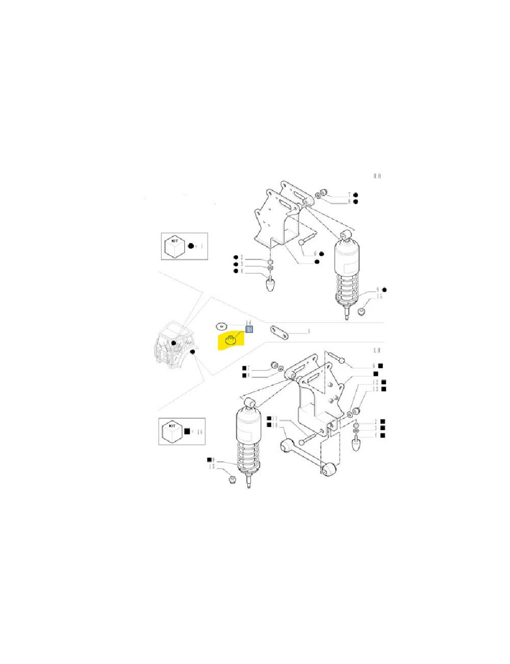 anello di gomma supporto ammortizzatore New Holland cod 82019063