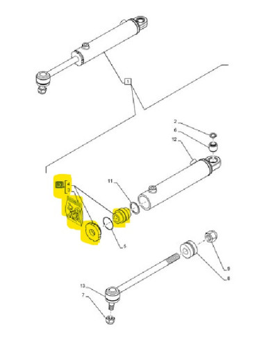 kit guarnizioni pistone idraulico New Holland cod 47388441