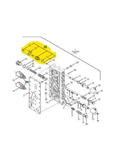 valvola idraulica trasmissione New Holland cod 86017919
