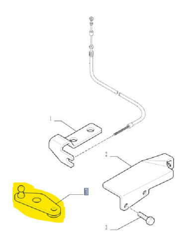 piastra comando acceleratore New Holland cod 87388166