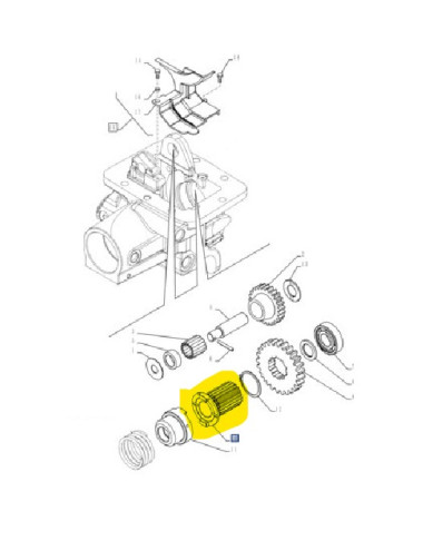 Attacco scanalato New Holland - cod 47130409