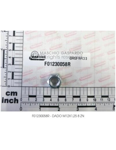 Dado autobloccante cod- 00553611 Ricambio originale Maschio
