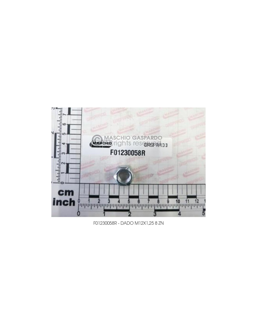 Dado autobloccante cod- 00553611 Ricambio originale Maschio