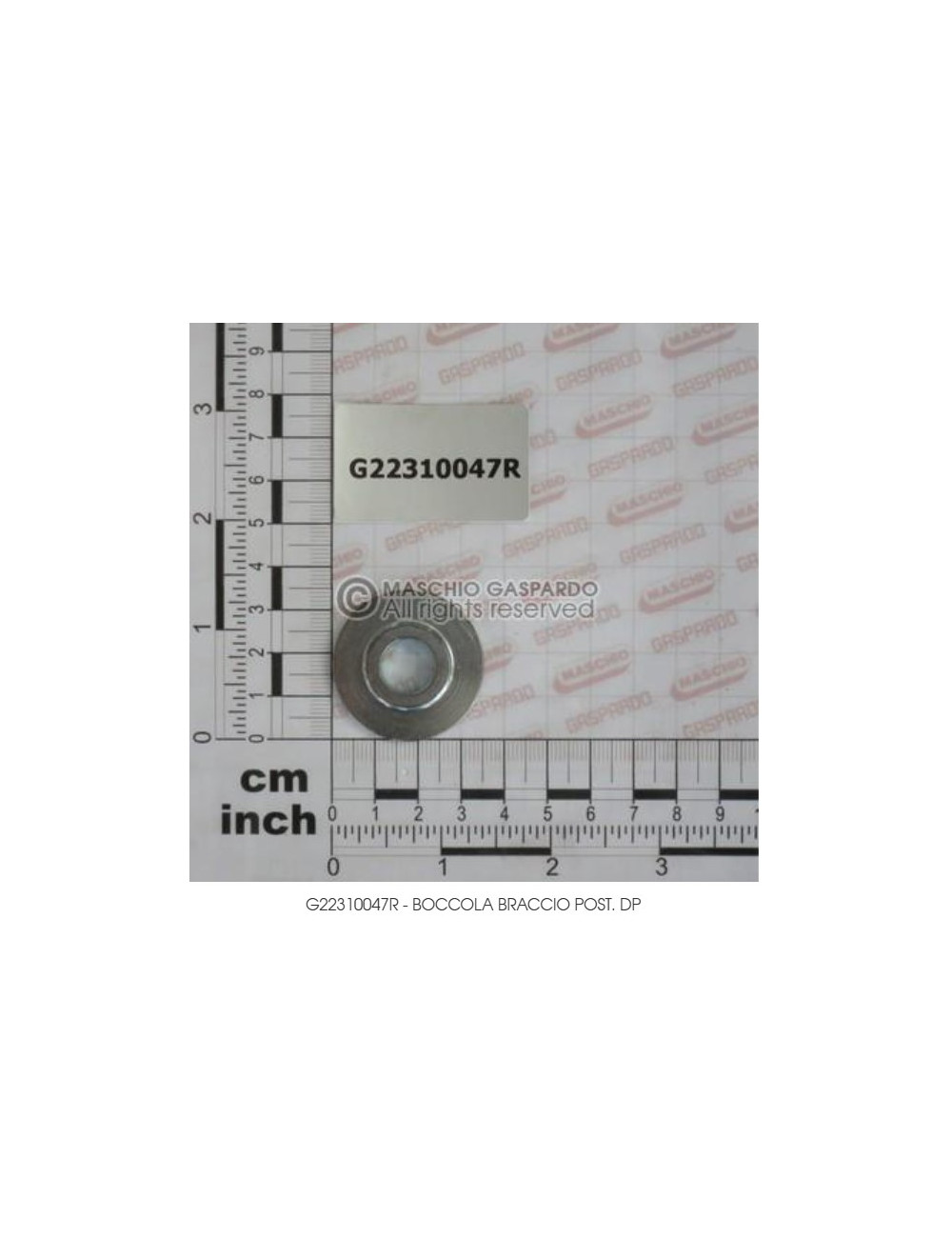 boccola braccio post cod 22310047 ricambi originali gaspardo