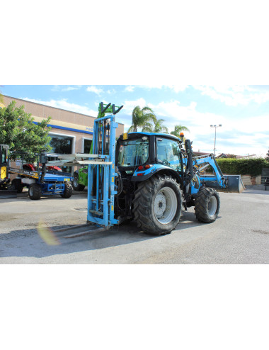 trattore usato Landini S-100 con caricatore MB80 e muletto Nobili