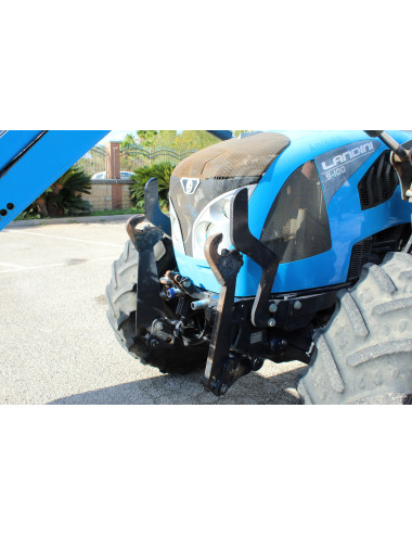 trattore usato Landini S-100 con caricatore MB80 e muletto Nobili